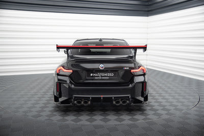Carbon Fiber Spoiler With External Brackets Uprights +LED light suitable for BMW M2 G87 / M240i / 2 M-Pack / 2 Standard G42