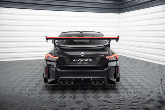 Carbon Fiber Spoiler With External Brackets Uprights +LED light suitable for BMW M2 G87 / M240i / 2 M-Pack / 2 Standard G42