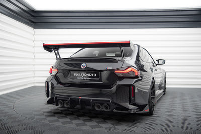 Carbon Fiber Spoiler With External Brackets Uprights +LED light suitable for BMW M2 G87 / M240i / 2 M-Pack / 2 Standard G42