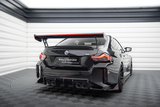 Carbon Fiber Spoiler With External Brackets Uprights +LED light suitable for BMW M2 G87 / M240i / 2 M-Pack / 2 Standard G42