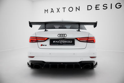 Carbon Spoiler With Internal Brackets Uprights suitable for Audi A3 / A3 S-Line / S3 / RS3 Sedan 8V / 8V Facelift