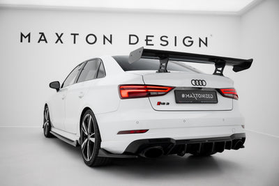 Carbon Spoiler With Internal Brackets Uprights suitable for Audi A3 / A3 S-Line / S3 / RS3 Sedan 8V / 8V Facelift