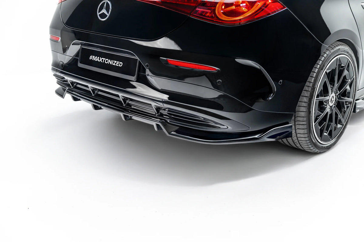 Splitter Tylny (Z Dyfuzorem) pasujący do Mercedes-Benz CLA EQ AMG-Line Coupe / Shooting Brake C174 / X174