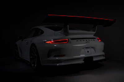 Karbonowy Spoiler V.2 + LED pasujący do Porsche 911 GT3 991