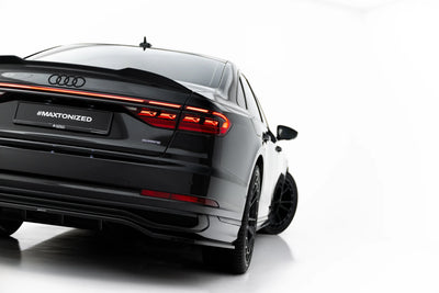 Hinten Splitter (mit einem vertikalem balken) Audi A8 S-Line Long D5 Facelift