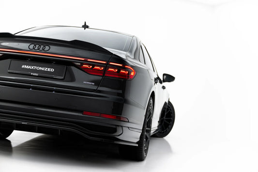 Hinten Splitter (mit einem vertikalem balken) Audi A8 S-Line Long D5 Facelift