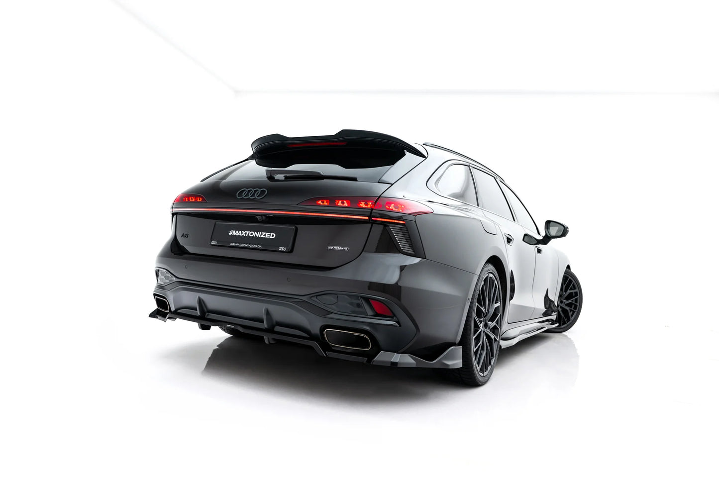 Hinten Splitter (mit einem vertikalem balken) V.4 Audi A6 S-Line C9