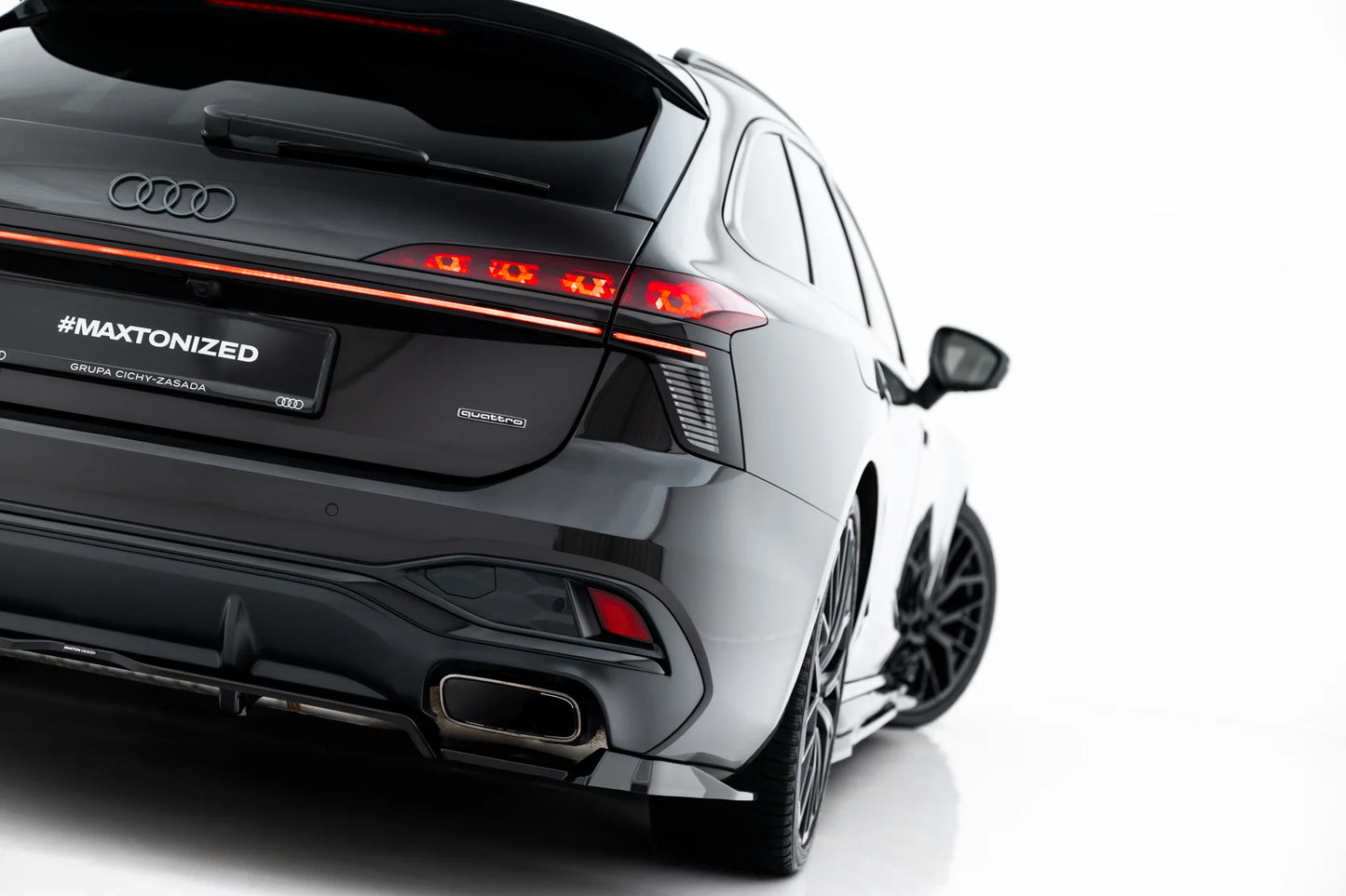 Hinten Splitter (mit einem vertikalem balken) V.3 Audi A6 S-Line C9
