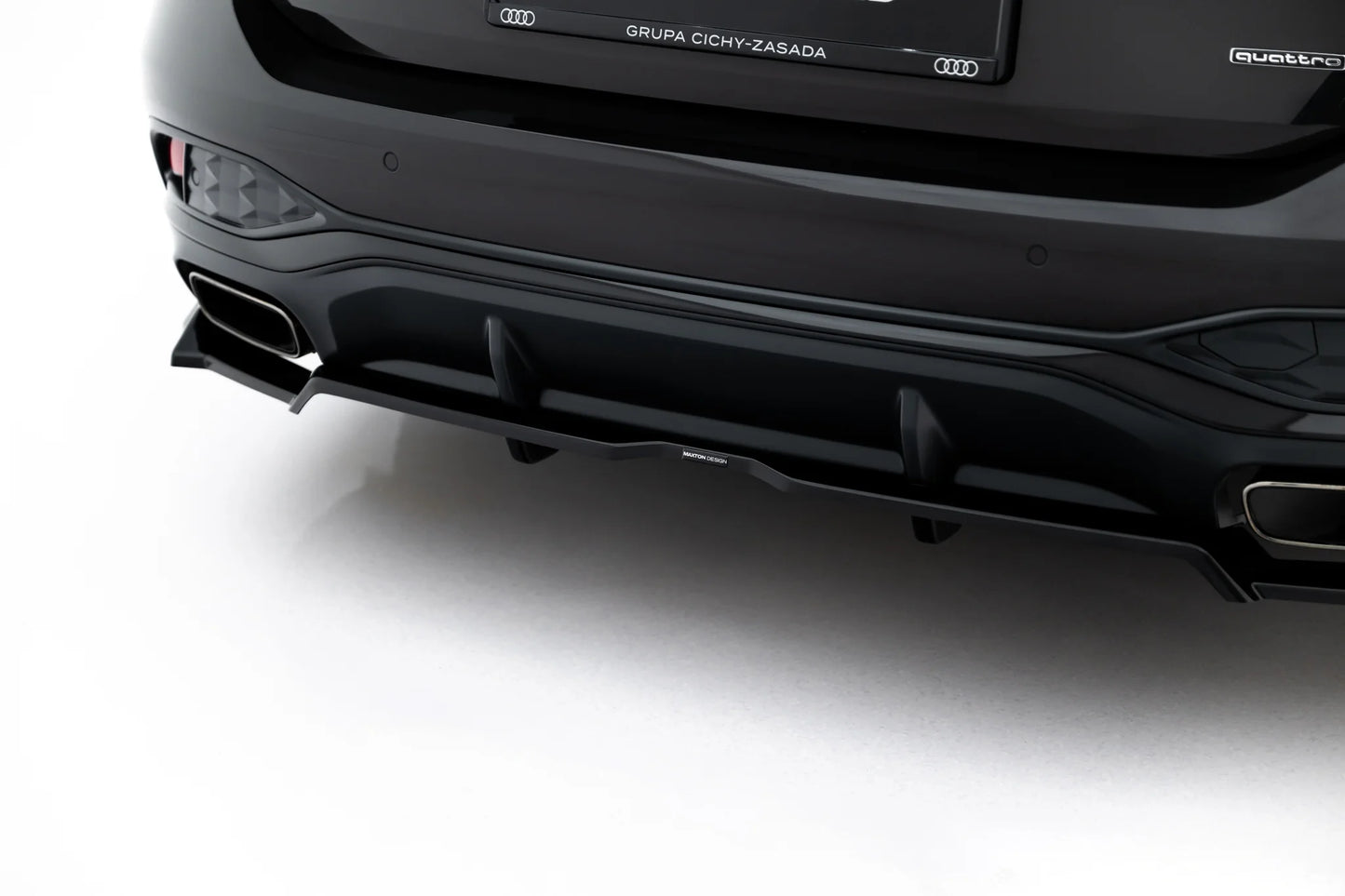 Hinten Splitter (mit einem vertikalem balken) V.3 Audi A6 S-Line C9