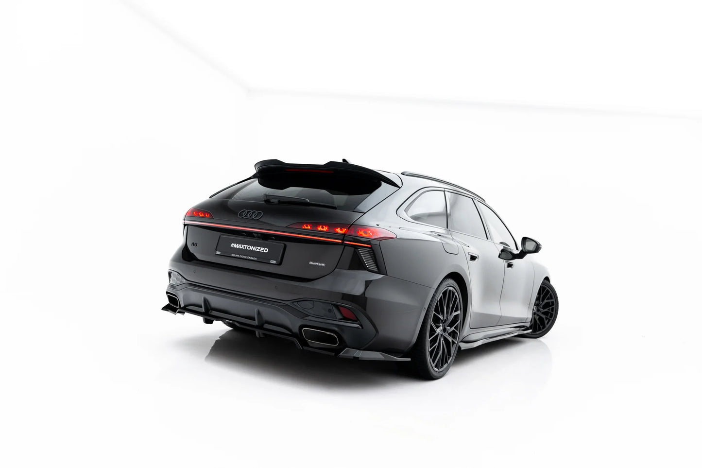 Hinten Splitter (mit einem vertikalem balken) V.3 Audi A6 S-Line C9