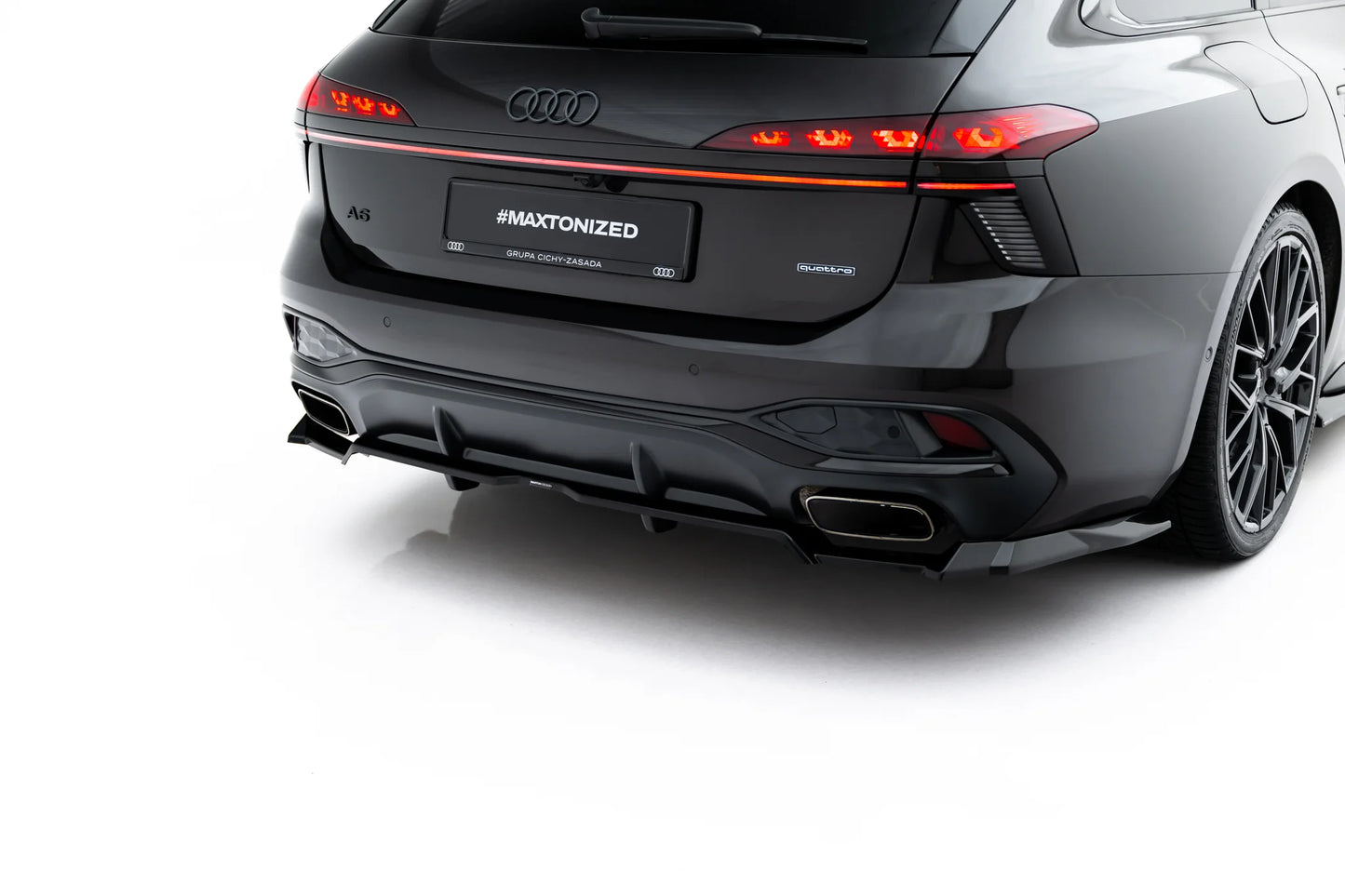 Hinten Splitter (mit einem vertikalem balken) V.3 Audi A6 S-Line C9
