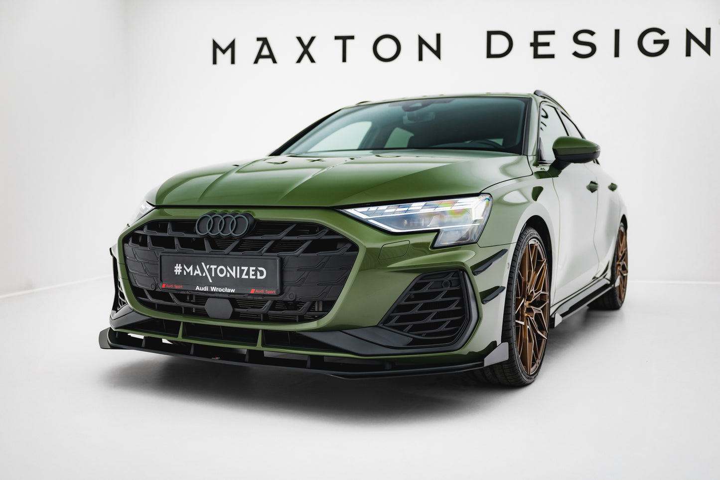 Street Pro Lame Du Pare-Chocs Avant V.1 + Flaps Audi S3 Sportback / A3 S-line Sportback 8Y Facelift