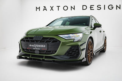 Street Pro Lame Du Pare-Chocs Avant V.1 + Flaps Audi S3 Sportback / A3 S-line Sportback 8Y Facelift