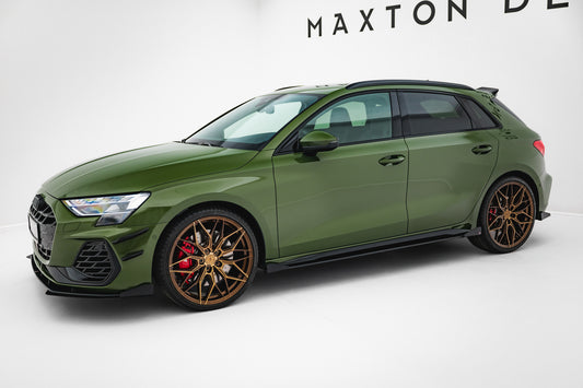Dokładki progów Street Pro V.2 + Flaps Audi S3 Sportback / A3 S-line Sportback 8Y / 8Y Facelift