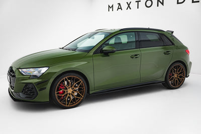 Street Pro Side Skirts Diffusers V.2 Audi S3 Sportback / A3 S-line Sportback 8Y / 8Y Facelift