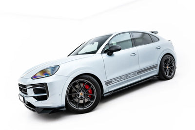 Set of Splitters for Porsche Cayenne GTS / Turbo Sport Pack / Turbo E-Hybrid GT Pack Coupe Mk3 Facelift