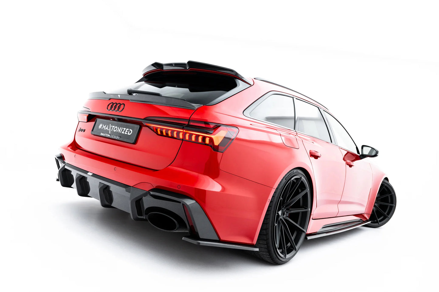 Prepreg Carbon Fiber Heck Diffusor Seite suitable for Audi RS6 C8 / C8 Facelift