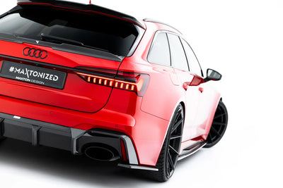 Prepreg Carbon Fiber Heck Diffusor Seite suitable for Audi RS6 C8 / C8 Facelift