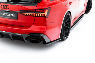Prepreg Carbon Fiber Heck Diffusor Seite suitable for Audi RS6 C8 / C8 Facelift