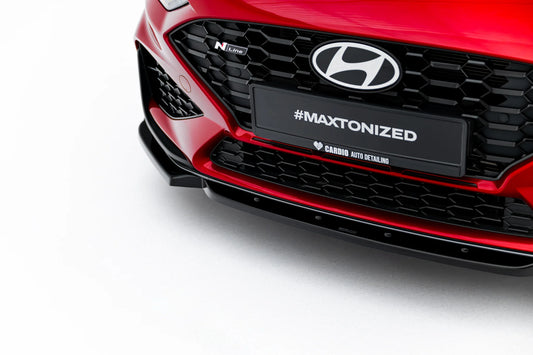 Front Splitter V.1 + Flaps suitable for Hyundai I30 N-Line Wagon Mk3 Facelift