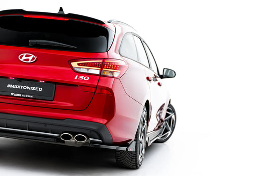 Rear Side Splitters V.2 + Flaps suitable for Hyundai I30 N-Line Wagon Mk3 Facelift
