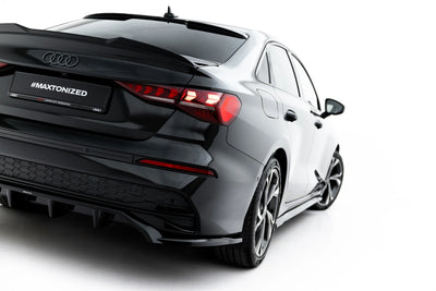 Arriere Splitter (avec une barre verticale)  Audi A3 Sedan 8Y Facelift