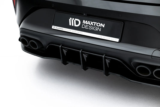 Street Pro Central Diffuseur Arriere + Flaps compatible avec Cupra Leon Hatchback Mk1 Facelift