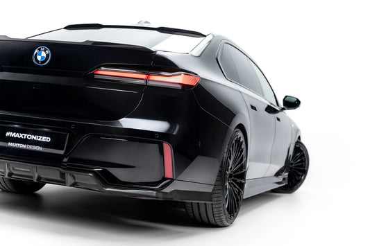 Prepreg Carbon Fiber Rear Splitter (avec une barre verticale) BMW 7 M-Pack G70
