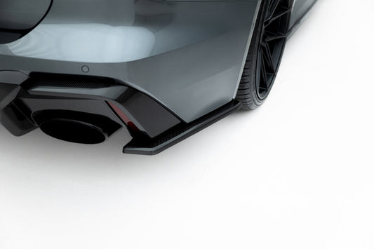 Fibre de Carbone Lames De Pare-Chocs Arrière Latérales Audi RS6 C8 / C8 Facelift
