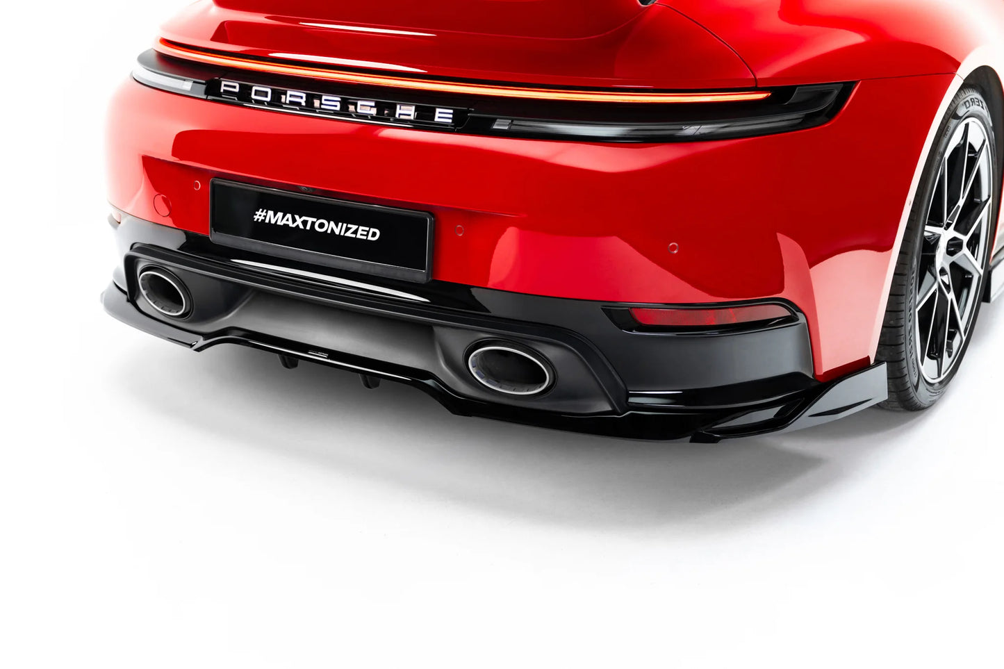 Arriere Splitter (avec une barre verticale) compatible avec Porsche 911 Carrera Aero 992 