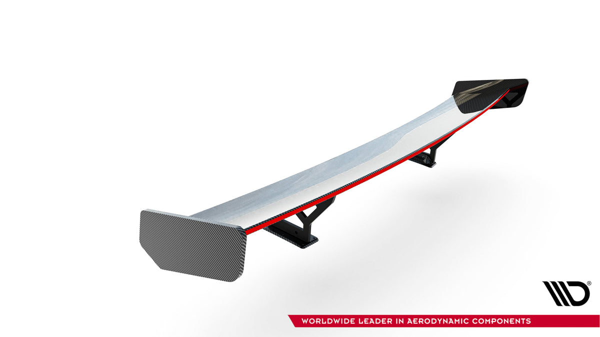 Karbonowy Spoiler Z Wewnętrznymi Wspornikami + LED Honda Civic SI Mk10