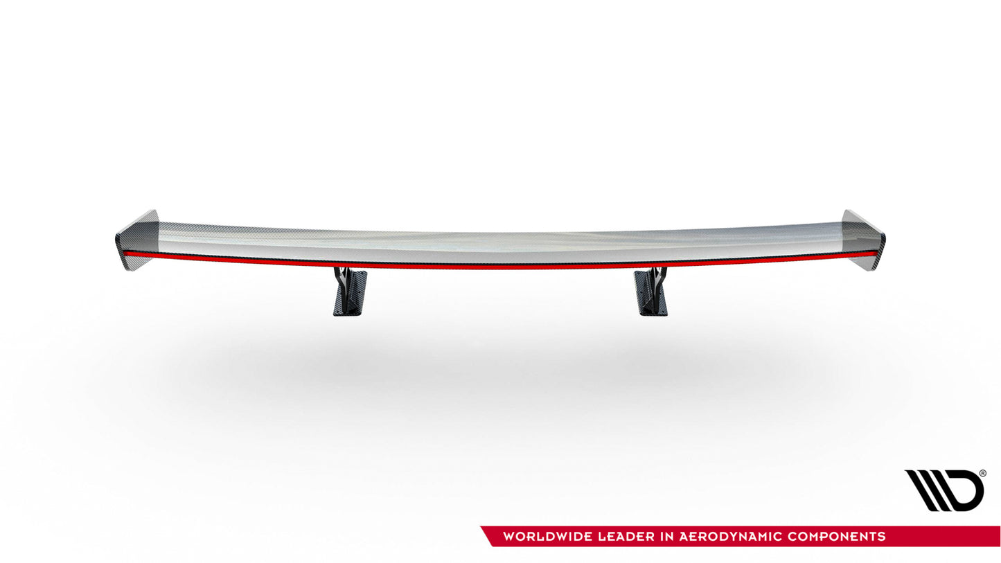 Carbon Spoiler With Internal Brackets Uprights + LED suitable for Mercedes-Benz CLA Coupe C118 / C118 Facelift