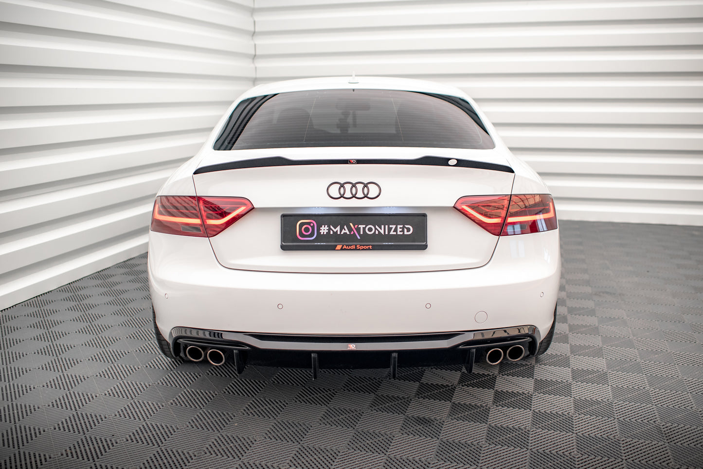 Diffuseur Arrière Complet Audi A5 Sportback 8T Facelift (Version avec double échappement des deux côtés)