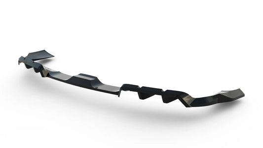 Arriere Splitter (avec une barre verticale) compatible avec Porsche Cayenne GTS / Turbo Sport Pack / Turbo E-Hybrid GT Pack Coupe Mk3 Facelift