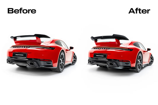 Arriere Splitter (avec une barre verticale) compatible avec Porsche 911 Carrera Aero 992 