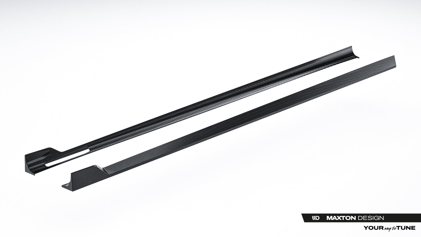 Karbonowe Splittery Boczne Prepreg BMW 7 M-Pack / M760e / i7 M-Pack G70