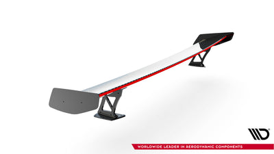 Carbon Spoiler With External Brackets Uprights + LED suitable for BMW M2 F87 / 2 / 2 M-Pack F22
