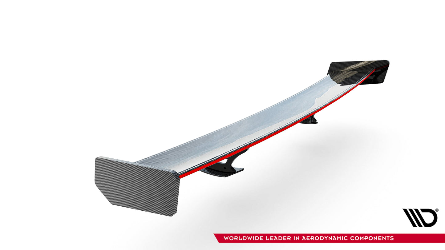 Carbon Spoiler With External Brackets Uprights + LED suitable for Toyota Supra Mk5