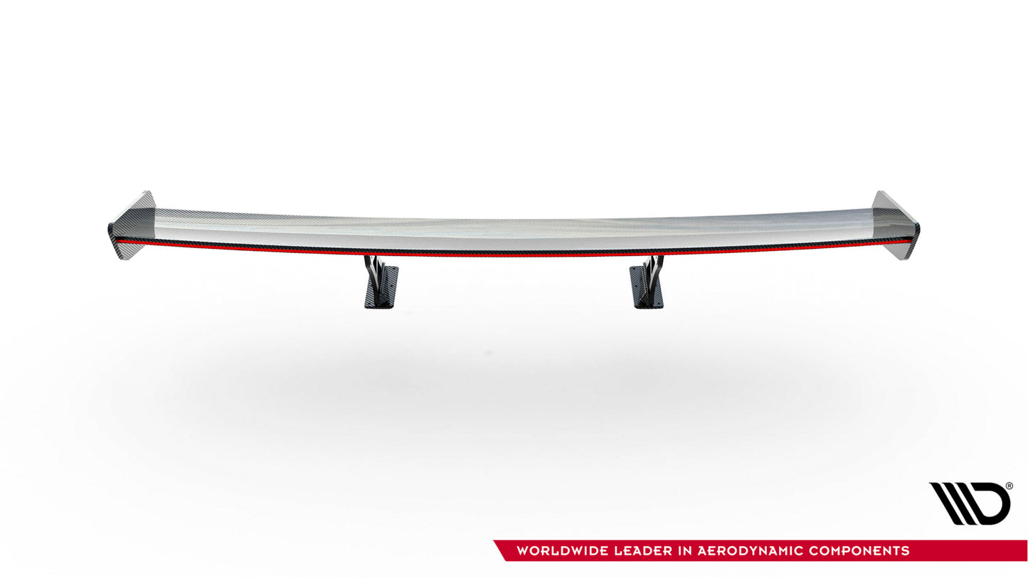 Carbon Spoiler With Internal Brackets Uprights + LED suitable for Toyota GR86 / Subaru BRZ Mk2