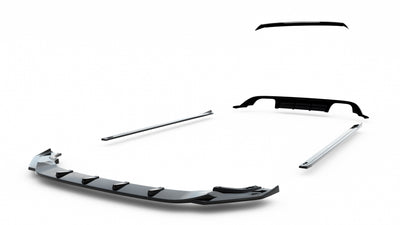 Set Of Splitters V.2 Volkswagen Golf R Hatchback Mk7 Facelift