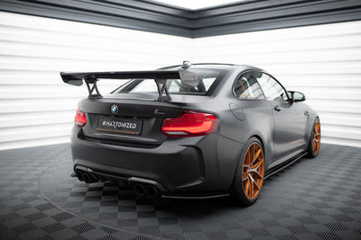 Carbon Spoiler With Internal Brackets Uprights suitable for BMW M2 F87 / 2 / 2 M-Pack F22