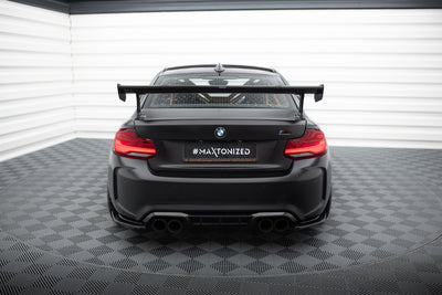 Carbon Spoiler With External Brackets Uprights suitable for BMW M2 F87 / 2 / 2 M-Pack F22