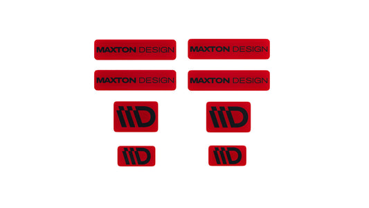 Black and Red 3D Sticker Set Maxton Design