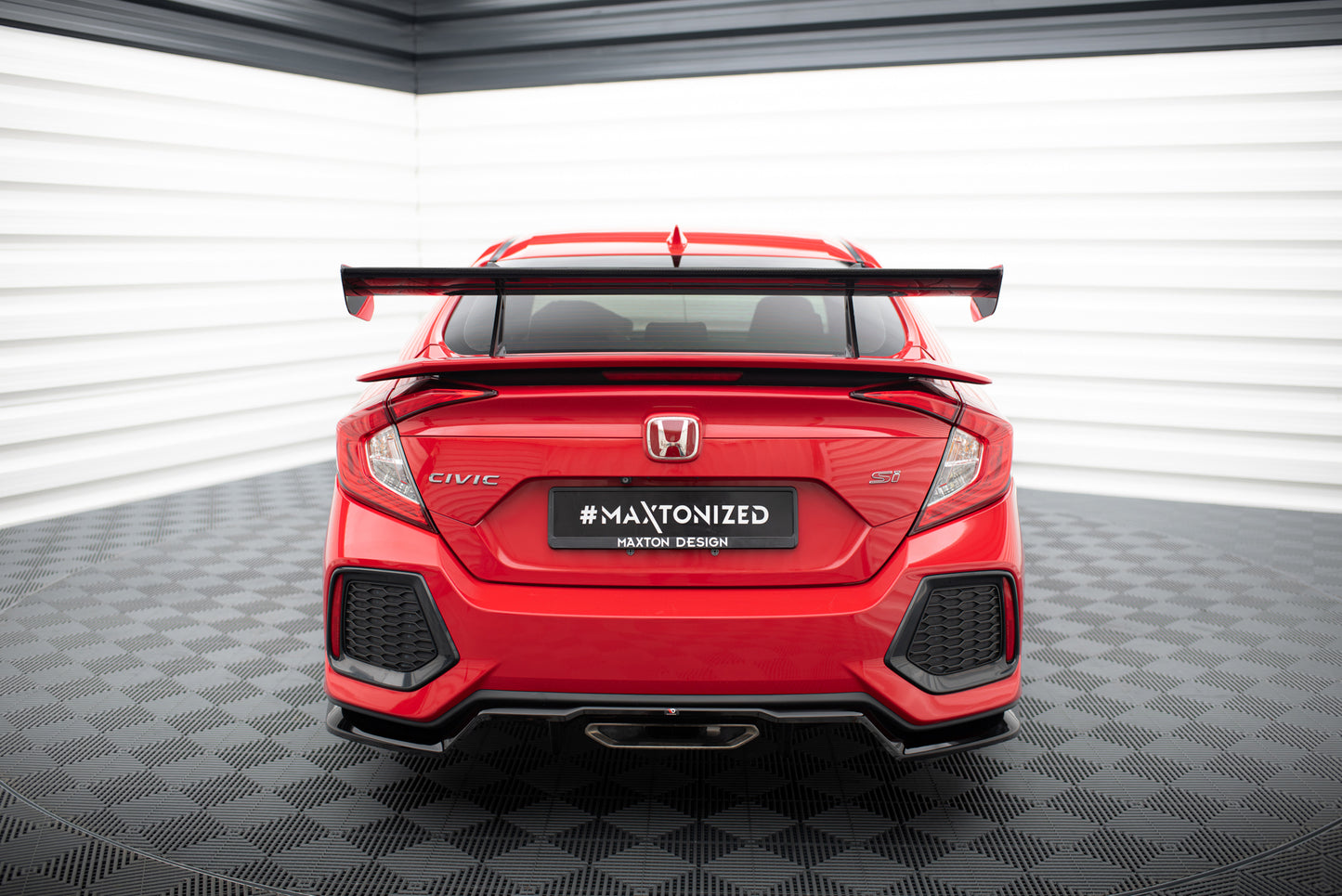 Carbon Spoiler With Upper Swan Mounting  Honda Civic SI Mk10