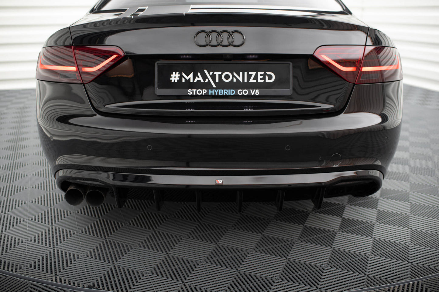 Rear Valance Audi A5 Coupe / Cabrio S-Line 8T (Single side dual exhaust version)