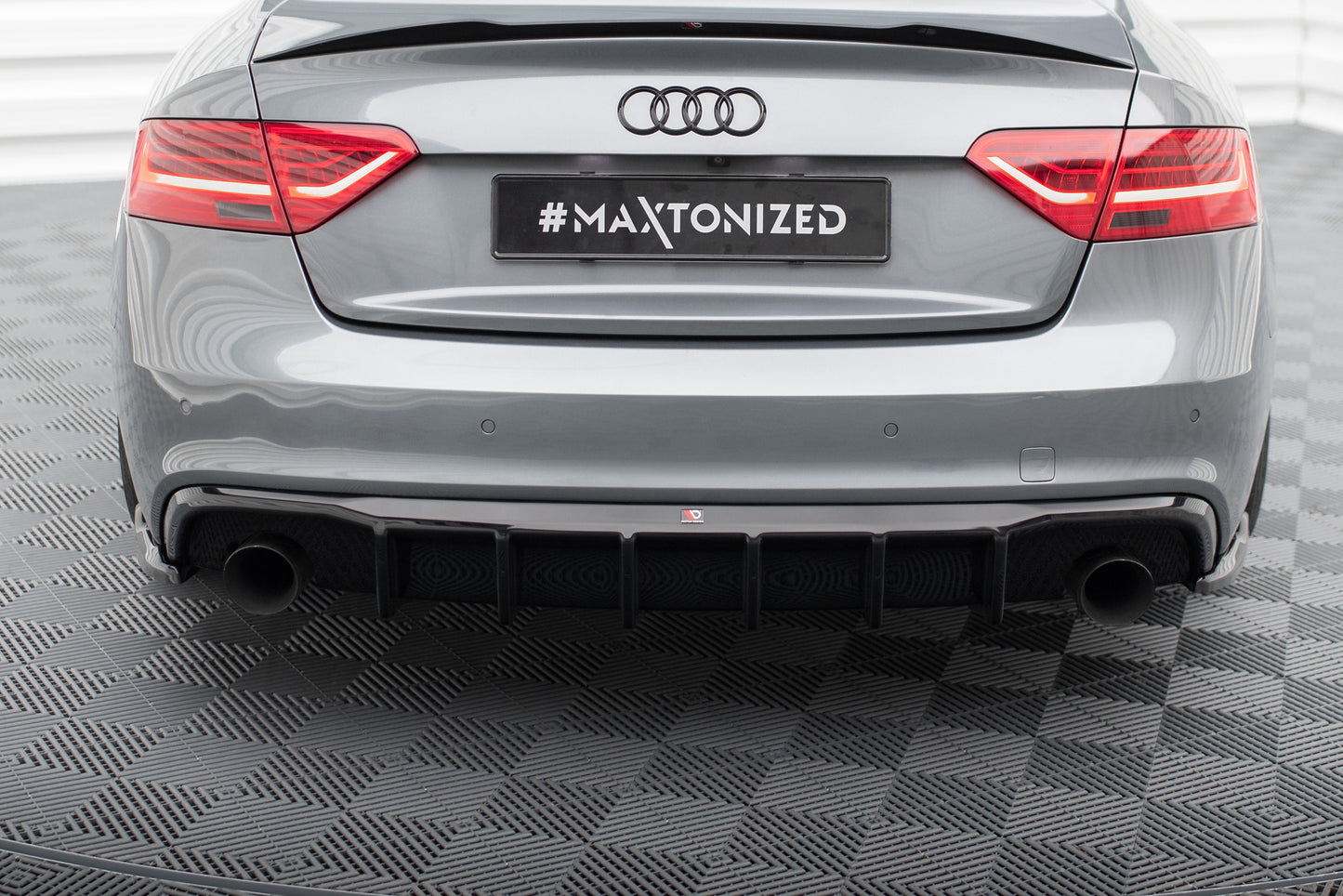 Rear Valance Audi S5 / A5 S-Line 8T Facelift (Version with single exhausts on both sides)