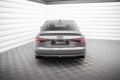 Rear Valance V.1 Audi A4 S-line B9 (Version with single exhaust tips on one side)