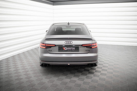 Rear Valance V.1 Audi A4 S-line B9 (Version with single exhaust tips on both sides)