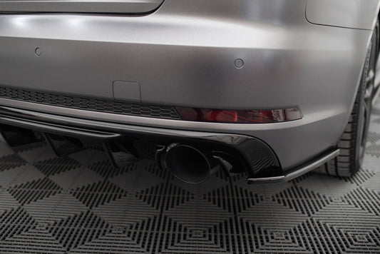 Rear Valance V.1 Audi A4 S-line B9 (Version with single exhaust tips on both sides)