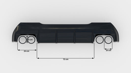 Rear Valance V.3 BMW 1 F40 M-Pack/ M135i / 128ti (Double Exhaust Version)